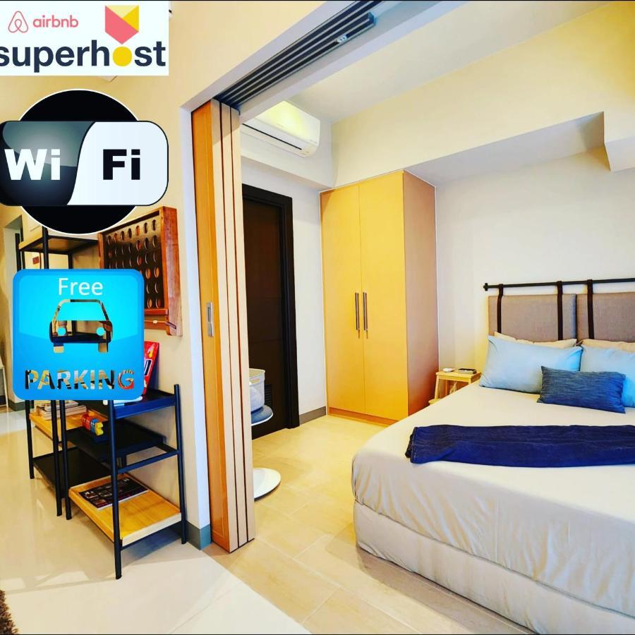 Spacious 7U Homey Unit Steps Away From Uptown Mall And Mitsukoshi Mall Free Parking With Washer Manila Exterior foto