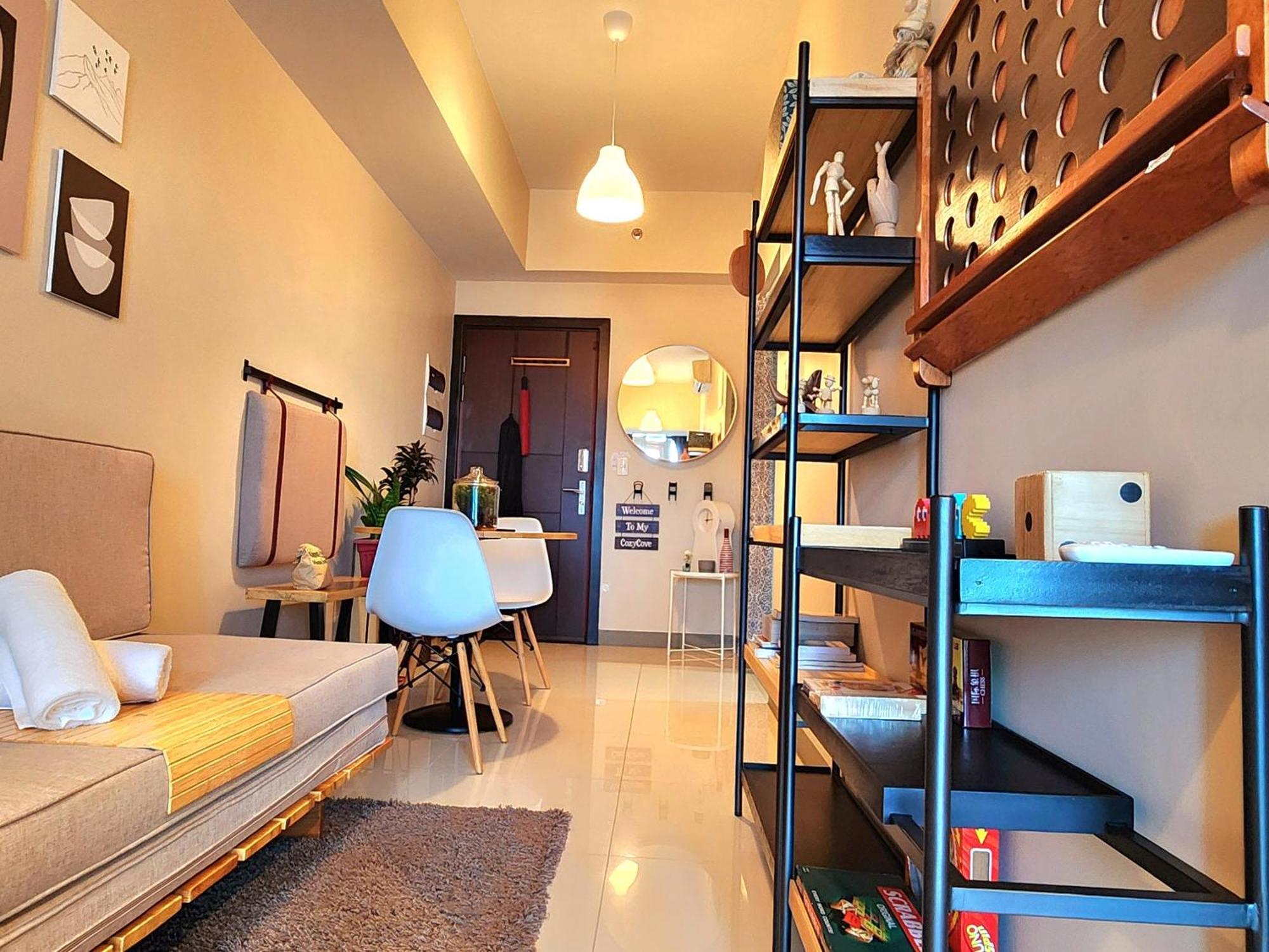 Spacious 7U Homey Unit Steps Away From Uptown Mall And Mitsukoshi Mall Free Parking With Washer Manila Exterior foto